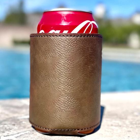 Beer Bottle Cover for Dad Faux Leather Sleeve Keeps Beverages Cold Great Gift for Father's Day Birthday or Any Special Occasion