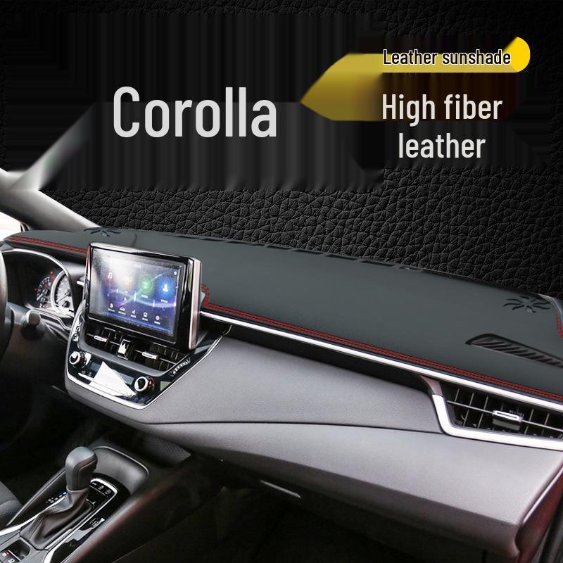 Коврик-тент на приборную панель и центральную консоль Toyota Corolla - Совместим с 25 моделями, Защита от солнца для салона, двойной двигатель E+