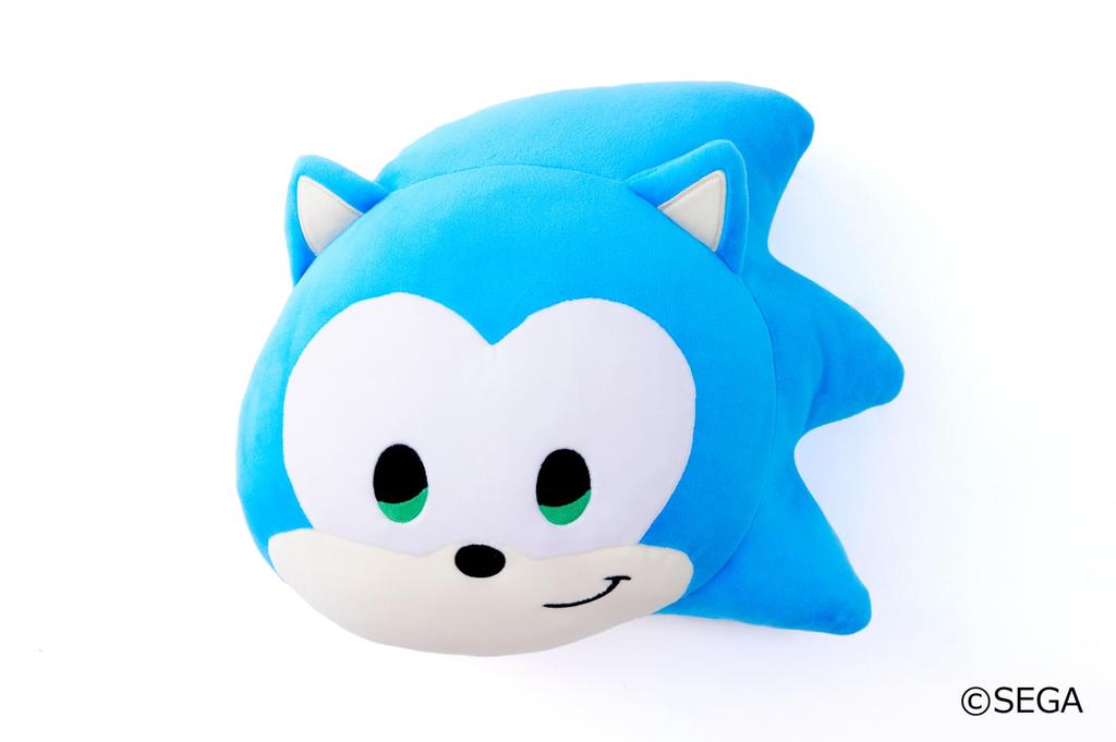 SEGA Fave SONIC FRIENDS Face Cushion Sonic &