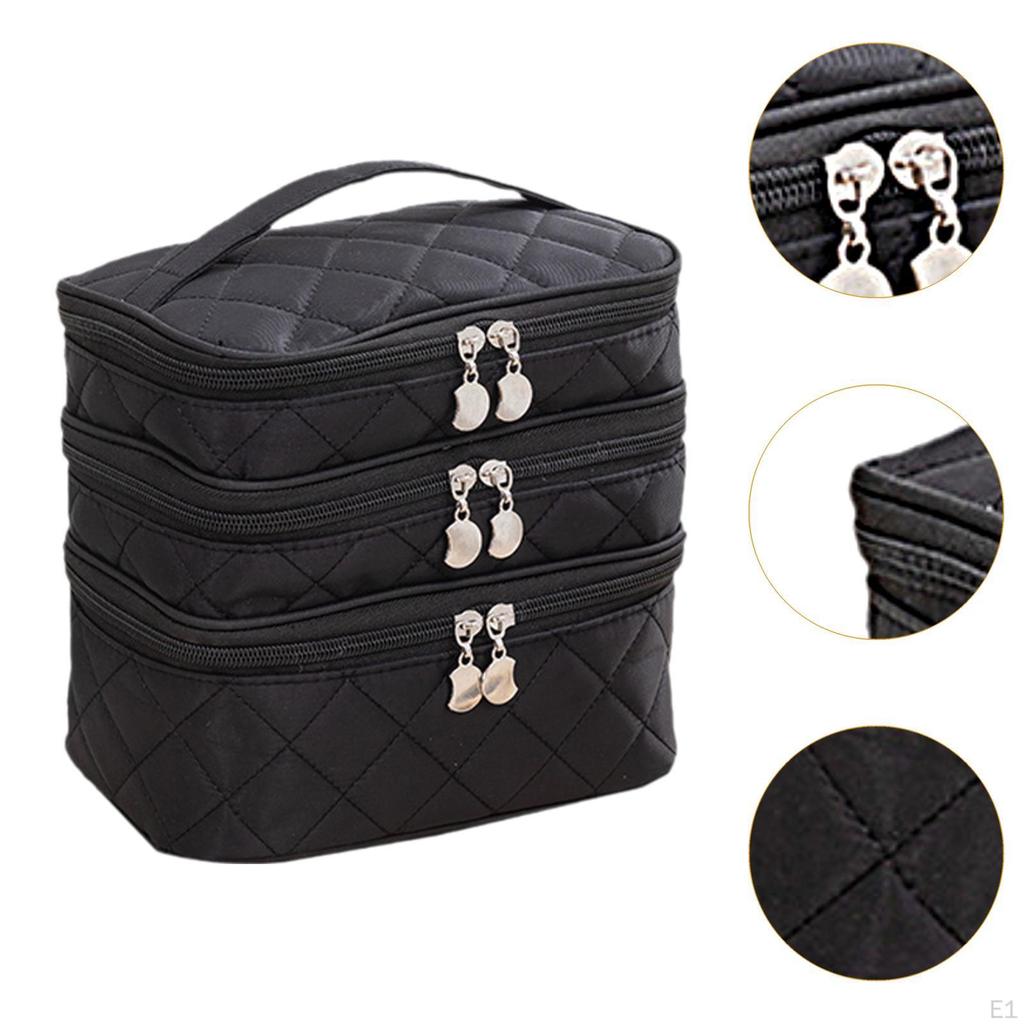 3-этажная косметичка для хранения многофункциональная туалетная женская косметика для статей