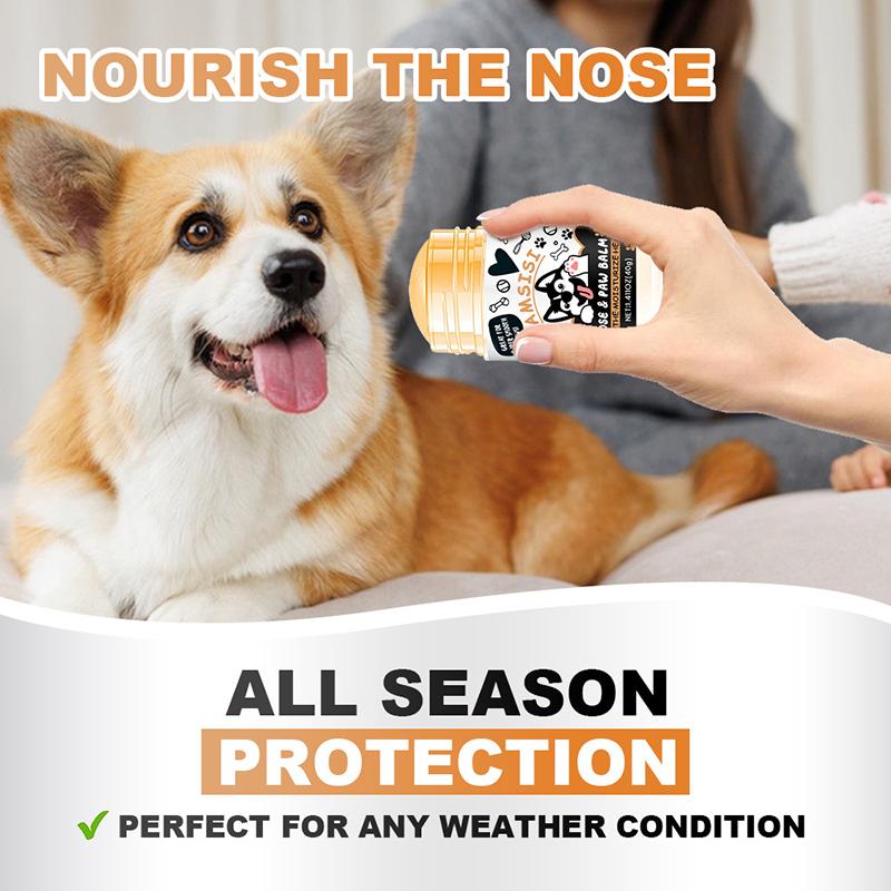 Бальзам для носа и лап собак Крем для лап собак Крем для защиты лап кошек собак Увлажнитель для ног домашних животных Ремонт трещин на ногах домашних животных Аксессуары для домашних животных