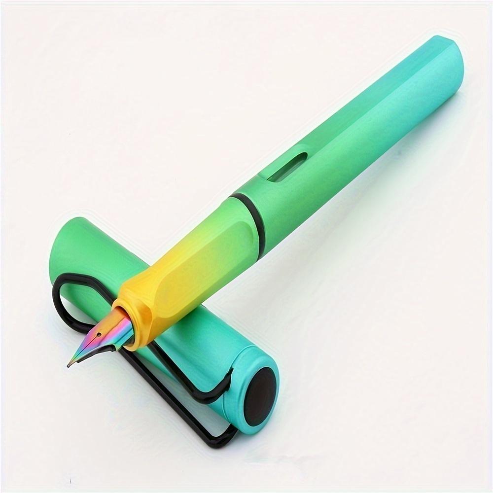 1 шт., ручка с градиентной позой, ручка для практики письма, прямая ручка с жидкими чернилами для позы