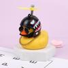 Motorcycle Yellow Duck Decor Pendant Auto Bike Helmet Motorbike Duck Shape Ornament Car Decorations Accessories For Cycling