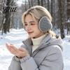 Уютные Защитные Накладки на Уши Зимние Муфты для Женщин Мужчин Складные Наушники с Утолщенной Теплой Плюшевой Подкладкой Мягкая Вязаная Термозащита для Ушей Наружные Спортивные