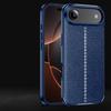 KEYSION Shockproof Case for iPhone 17 Pro Max Soft Silicone Leather Texture Business Style Phone Back Cover for iPhone 17 17 Air