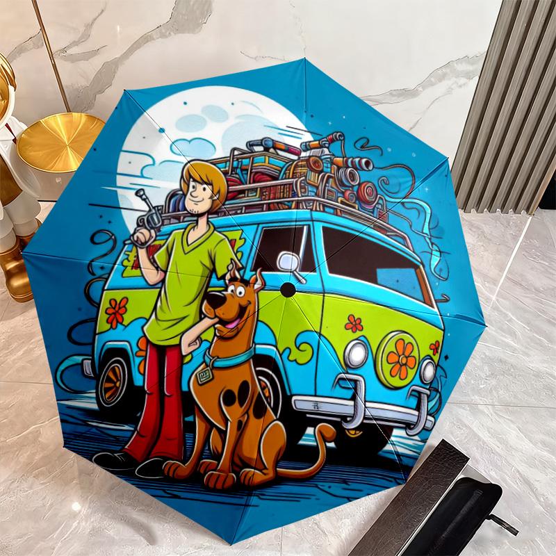 Halloween fantasy comedy adventure cartoon movie Scooby-Doo umbrella is suitable for all seasons, including home travel and outdoor activities Y6