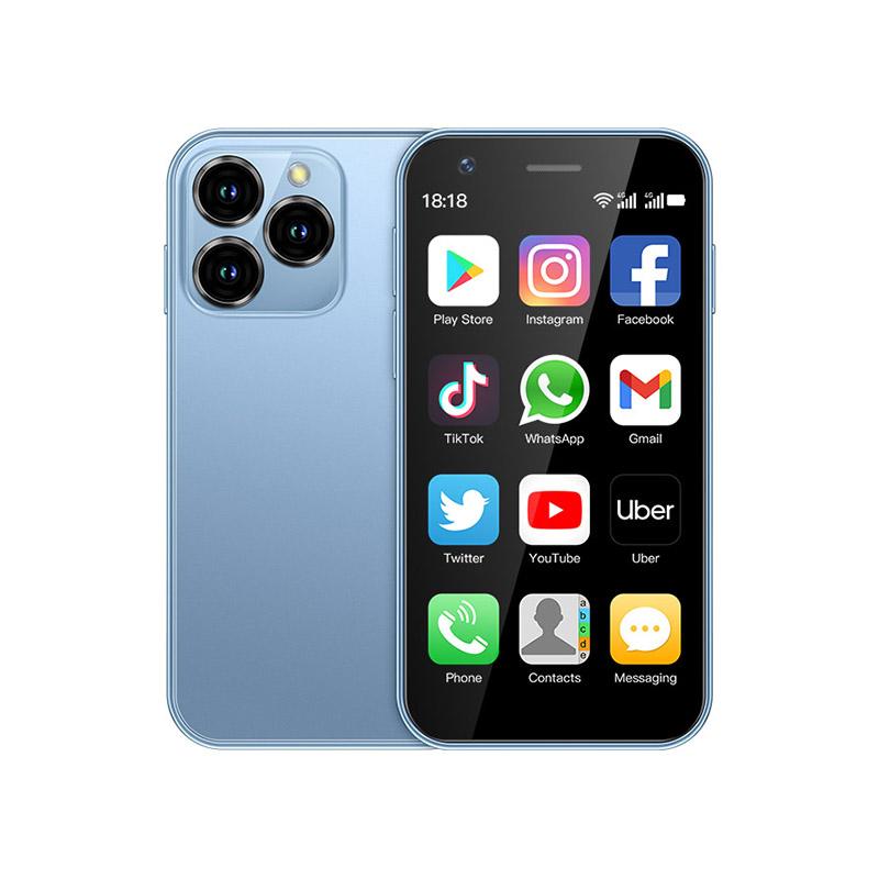 UNIWA Маленький мобильный телефон 3 дюйма Android 10 Большая батарея 2000 мАч