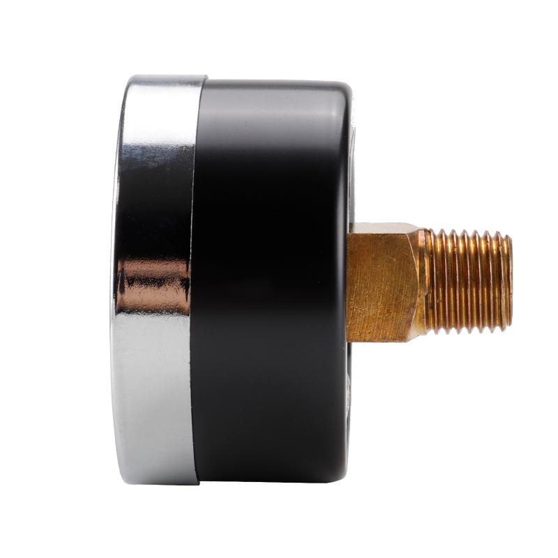 TS-50-14bar 0-200 PSI Test Range Oil Pressure Gauge 1/4'' NPT Bottom Mount Pressure Gauge Dual Scale Water Pressure Gauge