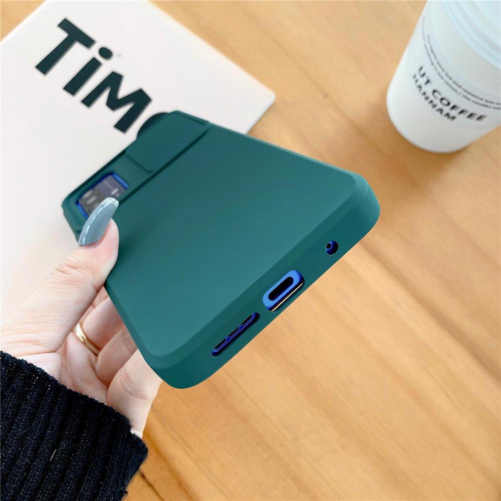 Чехол-слайдер с защитой камеры для Xiaomi Poco X3 M3 12T 11T 10T Redmi Note 12 11 10 9 Pro Max 9S 9A 9T, мягкий чехол из жидкого силикона