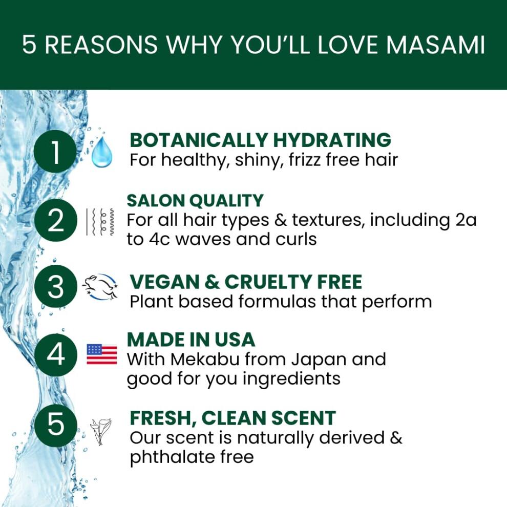 MASAMI Mekabu Hydrating Shine Serum Reisegr e: Sulfatfrei Parabenfrei Vegan