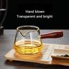 Transparent Glass Sharing Tea Cup Chinese Style Loose Leaf Tea Maker Milk Clear Tea Kettle  Office