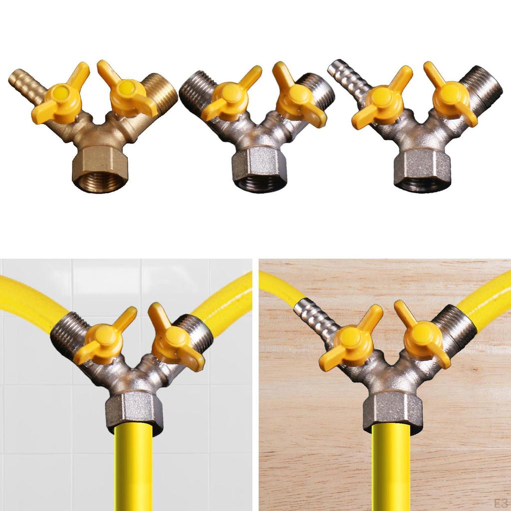 3-ходовой запорный клапан Y-образный шаровой компонент для ремонта с медными резьбами 0,79"