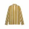 Womens Striped V-Neck Long Sleeve Shirt Relaxed Fit Trousers Set Casual Office Wear