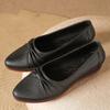 WTEMPO Comfortable Soft Sole Black Pointed Toe Single Work Shoes Women Spring Summer Wear-resistant Anti Slip Casual Shoes