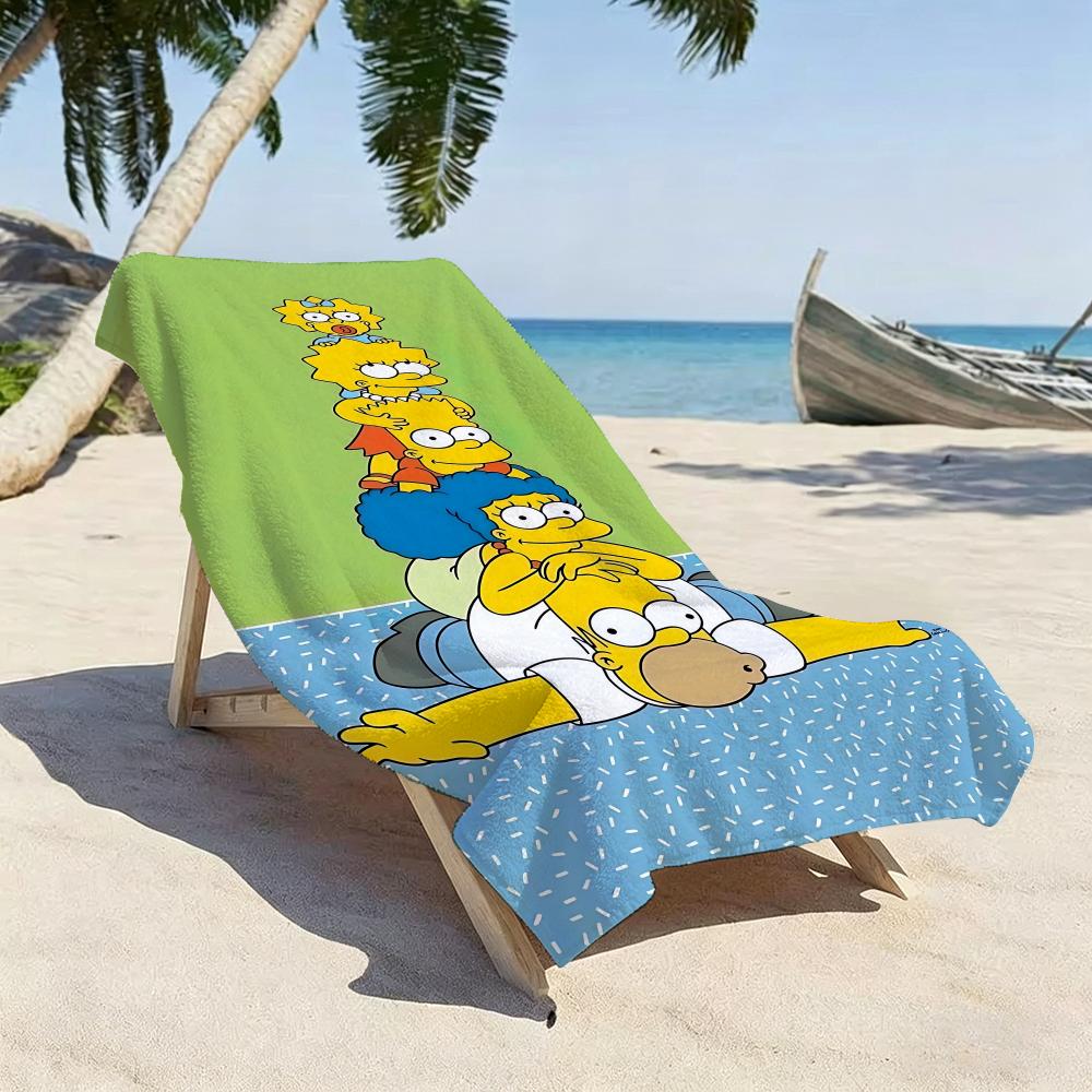 Забавное - The Simpsons Полотенце Качество Пятизвездочного Отеля Экологически Чистые Ультра Мягкие Толстые Полотенца и Пляжные Полотенца