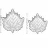 Leaves Shape Glass Dessert Dish European Style Dried Fruit Trays Fruit Plate  Jewelry Storage
