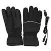 Electric Heated Gloves Touch Screen Waterproof Breathable Adjustable Warm Thermal Gloves Black for