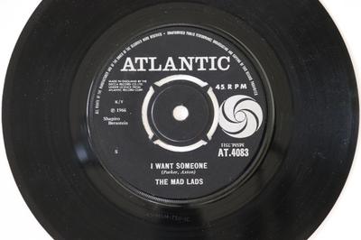 7-дюймовая пластинка MAD LADS - I Want Someone AT4083 Atlantic 1966 UK Соул/Фанк Б/У