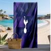 Пляжное полотенце с принтом Tottenham Hotspur, быстросохнущее, мягкое, портативное, большое, прямоугольное, пляжное покрывало для путешествий, бассейна