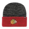 Bonnet Tricoté - 47 Brand - Chicago Blackhawks - Blanc Et Noir - Adulte - Automne/Hiver