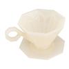 Coffee Filter Cup Resin Paperless Reusable Octagonal Pour Over Coffee Maker Filter Cone with Handle