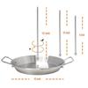 Stainless Steel BBQ Kit: Vertical Screw Pot, 3 Removable Brushes, Pads, Gloves, Oil Bottle, Brush Hooks.