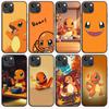 B-80 Cute Charmander Black Case for Redmi 10A 10C 12C 13C 9A 9C 9T A3X Note 10 9 9S 10S iPhone 11 12 13 14 15 16 X XS Pro Max Mini 7 8 Plus XR