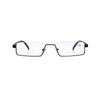 Metal Anti-Blue Light Reading Glasses Men Half Frame Prescription Eyeglasses Male Reading Glasses