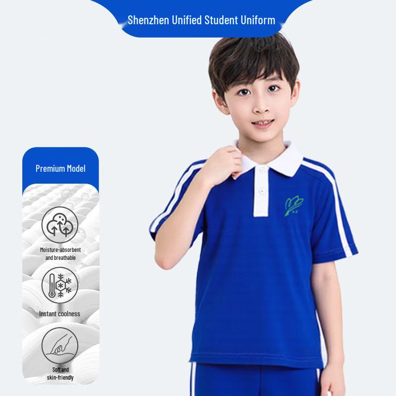 Shenzhen Primary School Boys' Summer Short Sleeve T-Shirt (Premium Edition)