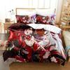 3D Anime Nakiri Ayame Bedding Set Print Bed Set With Pillowcase Bed Duvet Cover Soft Queen King Size Bedclothes Home Boys Adult