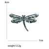 Rhinestone Dragonfly Brooches for Women Unisex Glass Insect Pins Banquet Party Backpack Gifts Jewelry Accessories