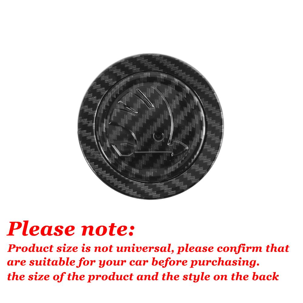 zbrgi9 For Skoda Kodiaq Octavia Fabia Karoq Enyaq Kamiq Superb Scala Rapid RS 3D ABS Car Steering Wheel Center Badge Sticker Decoration