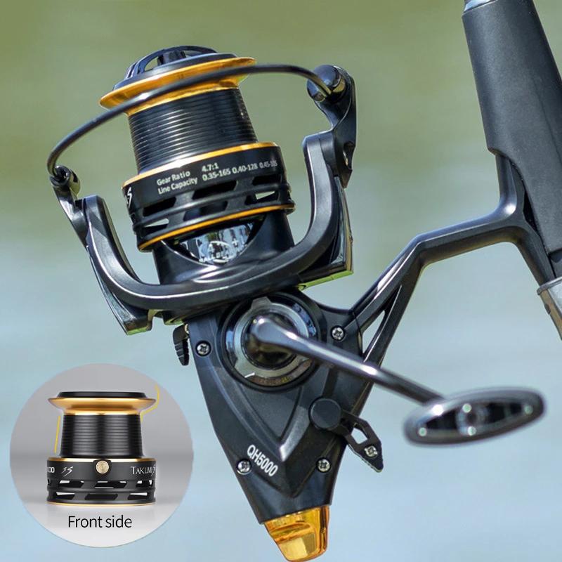 Новая катушка для дальнего заброса, катушка для ловли карпа, катушка для ловли карпа, 3000-6000, сильная двухфрикционная катушка для ловли карпа, 13-20 кг