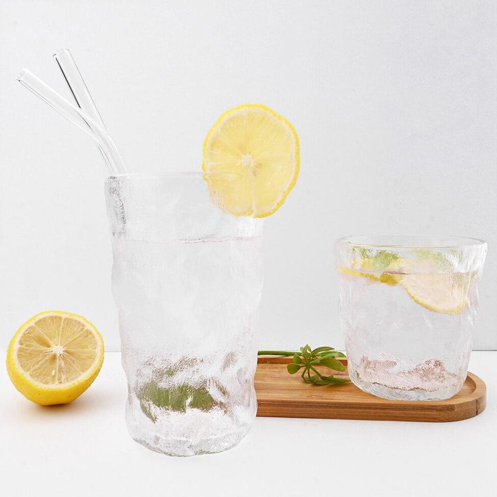 8mm High Borosilicate Glass Straw 3/5/10/11Pcs Reusable Eco Friendly Drinking Straws Set Bubble Tea Smoothies Bar Accessories Cup Holders 5