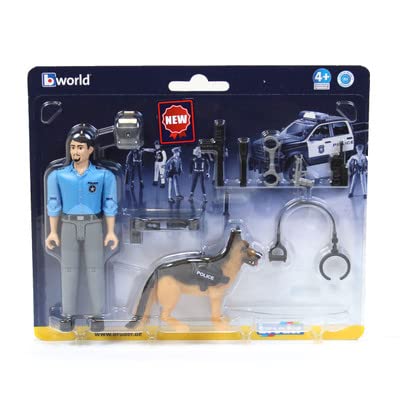 Bruder Caucasian Police Officer & Police Dog BR62150