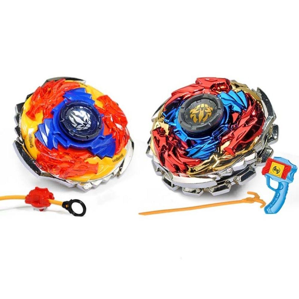 С пусковой установкой Гироскоп Игрушки Двухслойный волчок Игрушки для улицы Металлический гироскоп Игрушка для мальчиков и девочек