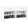 VidaXL Shoe Bench, Shoe Cabinet with 4 Shelves and Legs, Shoe Rack with 2 Drawers Living Room, Modern, 829724
