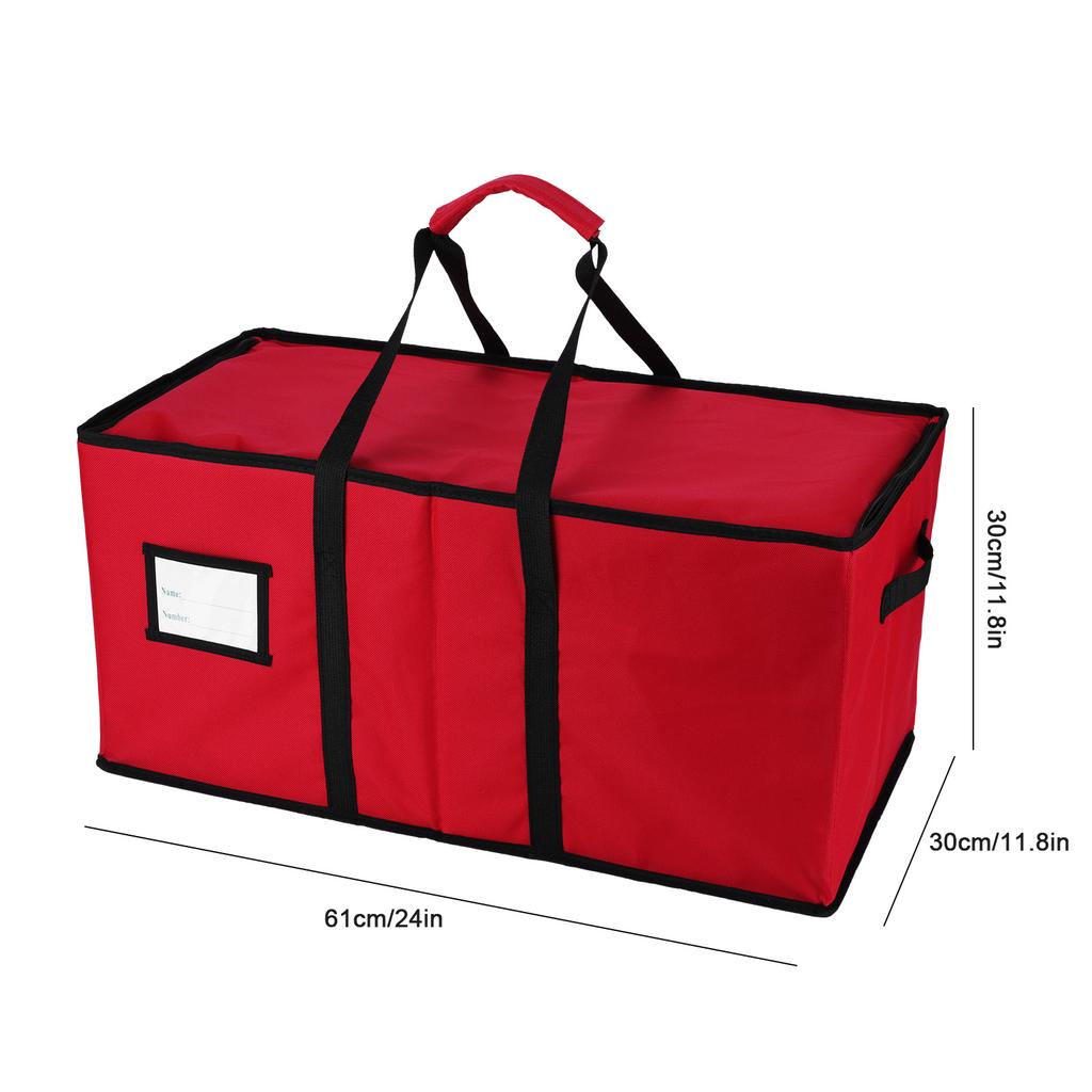 Red Oxford Christmas Storage Container With 128 Compartment Xmas Decorations Organizer Xmas Decor Storage Organizer