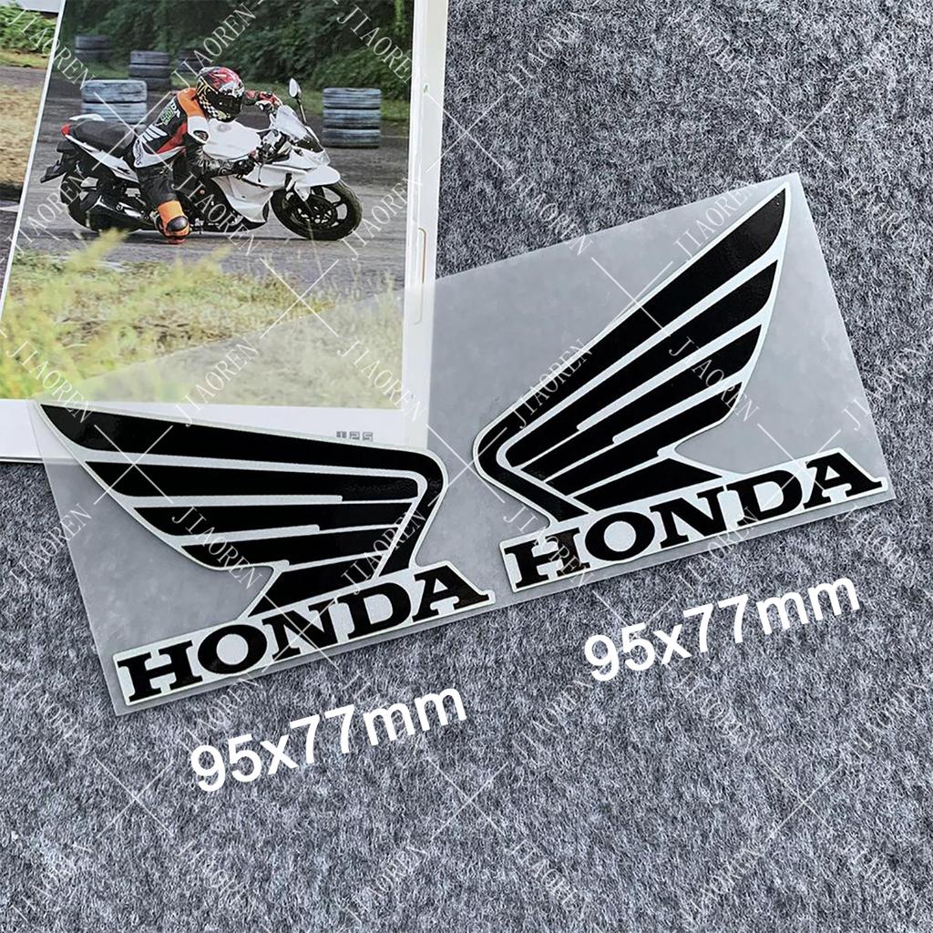 AAADK1 3D Car Motorcycle Honda Stickers Decals Tank Helmet Cbr Cb Pcx Wing Logo Red White Black