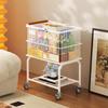 Detachable Storage Trolley on Wheels Serving As A Side Table in Dorm Or Bathroom