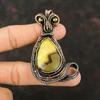 Кулон из септарии, обернутый медной проволокой, ручной работы, женский кулон, подарок для мамы, уникальные медные украшения, украшения из септариевого камня