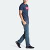 Levis Letter Logo Loose Fit Crew Neck Short Sleeve T-Shirt Men Tops Navy-Blue 17783-0139