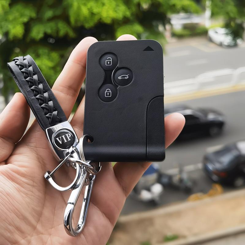 Cocolockey 3-кнопочный брелок-карта, корпус для смарт-ключа, подходит для Renault Megane Scenic 2 Clio 3, без клея, замена ключей, высокое качество