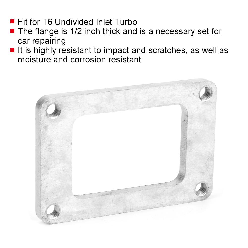 Адаптер фланца под сварку из нержавеющей стали, подходит для турбины с неразделенным впускным отверстием T6, толщина 1,2 дюйма