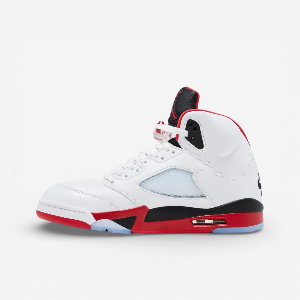Jordan 5 Retro Fire Red Black Tongue (2025)