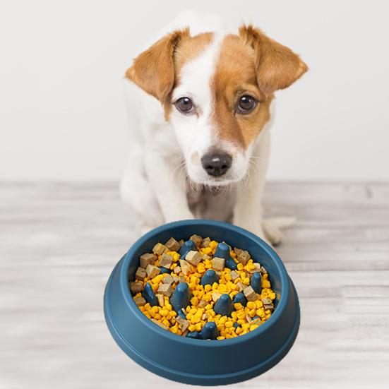 Миска для кормления собак Yousheng Pet Bowl с нескользящей поверхностью, большая вместимость, многоразовая, для медленного кормления, подходит для домашних собак.
