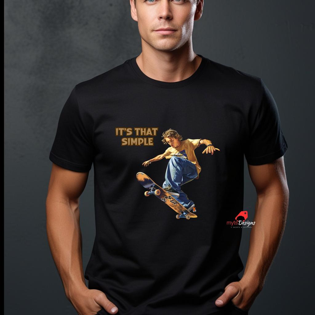 Skateboard T-Shirt: Simple Sports Shirt for Him or Her