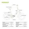 Электровелосипед DERUIZ Складной E-Bike 2.0 Peridot 20", Аккумулятор 48V 500Wh, 8 скоростей, Гидравлические тормоза, Максимальный запас хода 150 км