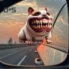 Bulldog Pendant Car Rearview Mirror Ornament with Lanyard Easy To Hang Cute Dog Shaped Christmas Hanging Decoration