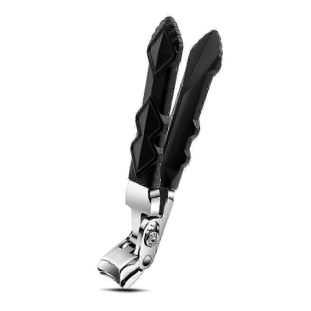 Ergonomic Senior Toenail Clippers for Thick Nails - Stainless Steel Angled Head